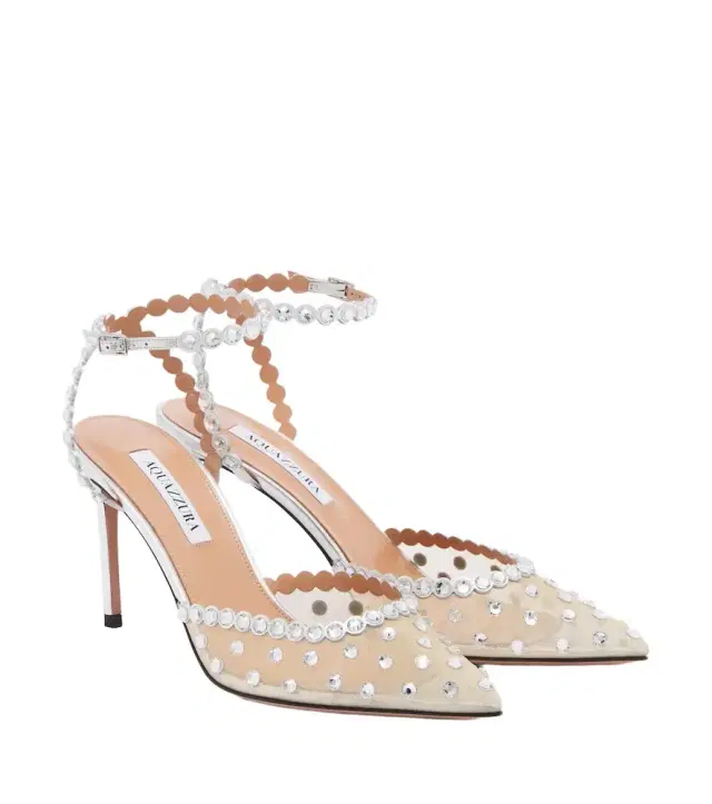 Tequila embellished mesh pumps