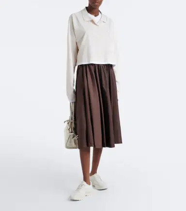 Prada Suede-trimmed sneakers | Thumbnail 6 Prada Suede-trimmed sneakers | Thumbnail 6
