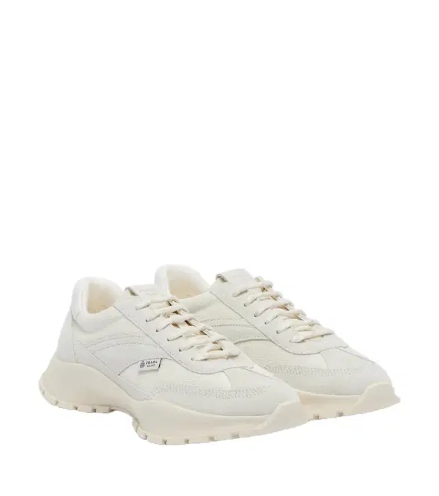 Suede-trimmed sneakers