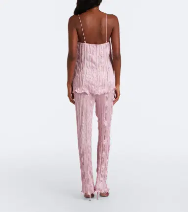 Posse Esme satin straight pants | Thumbnail 2