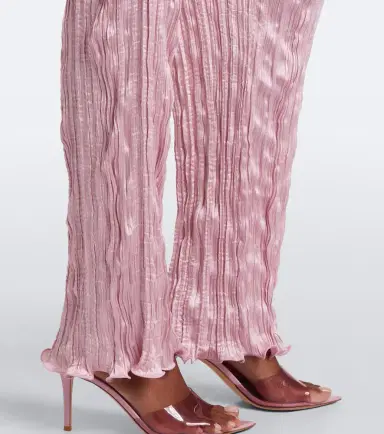 Posse Esme satin straight pants | Thumbnail 4