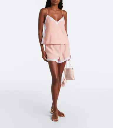 Posse Tabitha lace-trimmed shorts | Thumbnail 6