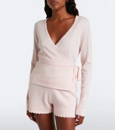 Posse Maisie wool wrap top | Thumbnail 4