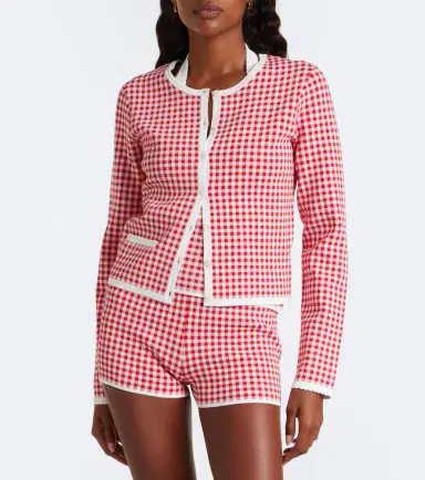 Posse Micah gingham cardigan | Thumbnail 3
