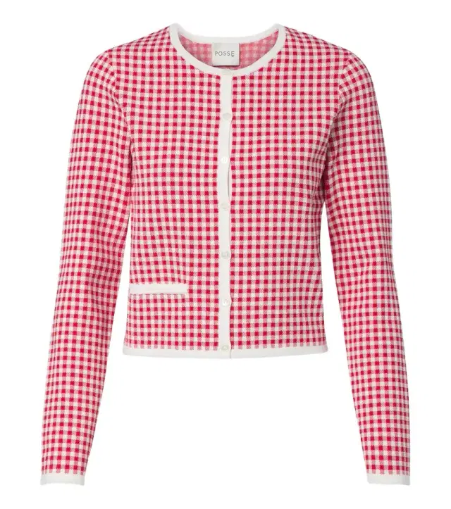 Posse Micah gingham cardigan