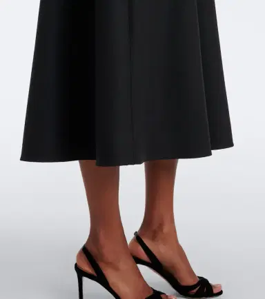 Oscar de la Renta Belted embellished wool-blend midi dress | Thumbnail 3 Oscar de la Renta Belted embellished wool-blend midi dress | Thumbnail 3