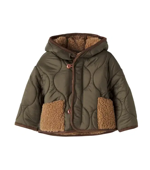 1 + in the Family Baby Calgary hooded quilted jacket