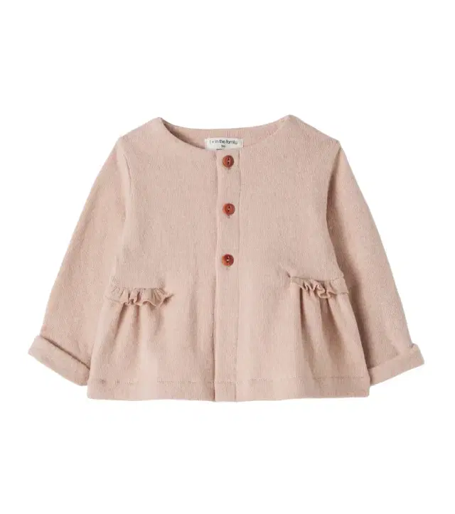 1 + in the Family Baby Cortina ruffled cotton-blend cardigan