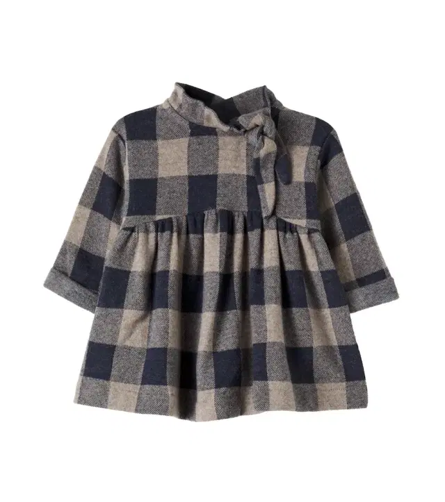 1 + in the Family Baby Perugia checked flannel dress