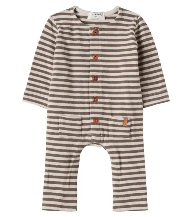 1 + in the Family Baby Treviso striped onesie