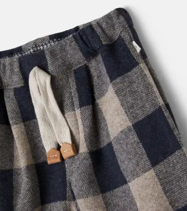 1 + in the Family Baby Firenze checked flannel pants | Thumbnail 3