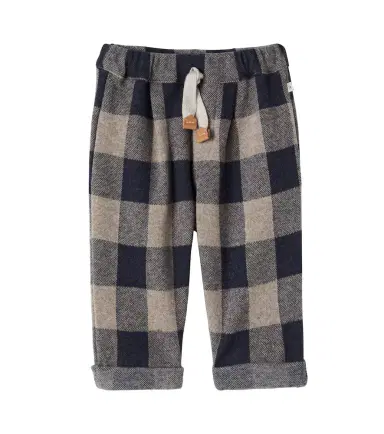 1 + in the Family Baby Firenze checked flannel pants | Thumbnail 1