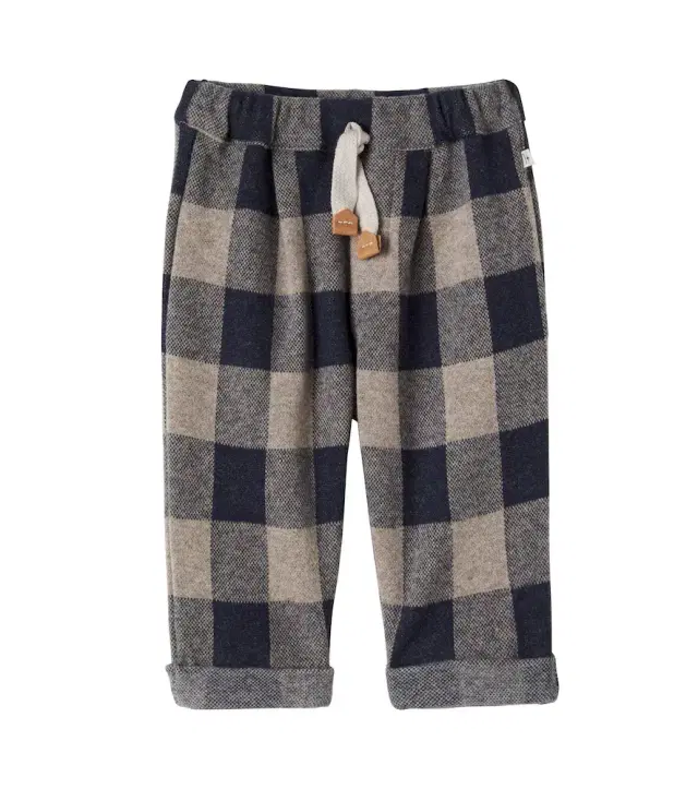 1 + in the Family Baby Firenze checked flannel pants