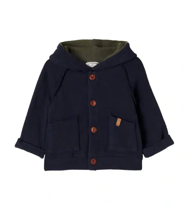 1 + in the Family Baby Edmonton hooded cotton-blend cardigan