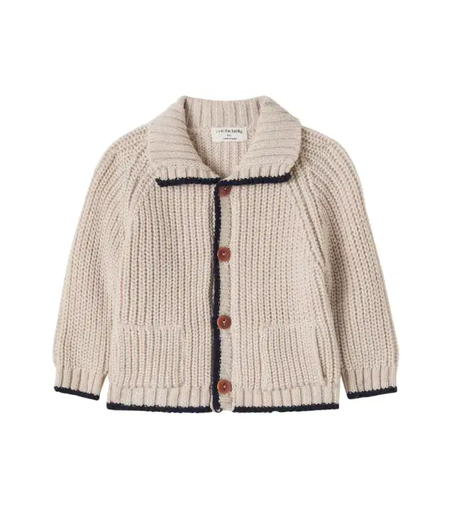 1 + in the Family Baby Brescia wool-blend cardigan