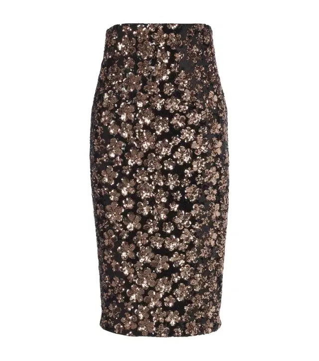 Max Mara Floral sequined midi skirt