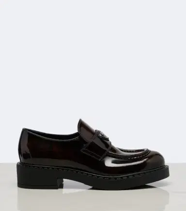 Prada Chocolate leather loafers | Thumbnail 2