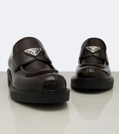 Prada Chocolate leather loafers | Thumbnail 3