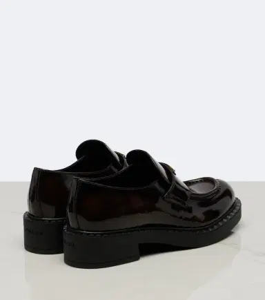 Prada Chocolate leather loafers | Thumbnail 4