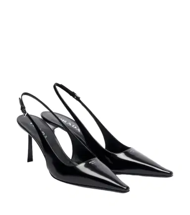 Prada Leather slingback pumps | Thumbnail 1