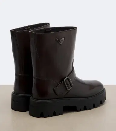 Prada Stride leather biker boots | Thumbnail 3 Prada Stride leather biker boots | Thumbnail 3