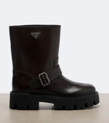 Prada Stride leather biker boots | Thumbnail 4 Prada Stride leather biker boots | Thumbnail 4