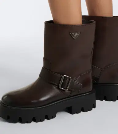 Prada Stride leather biker boots | Thumbnail 6 Prada Stride leather biker boots | Thumbnail 6