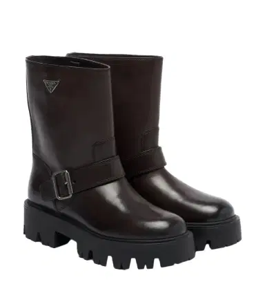Prada Stride leather biker boots | Thumbnail 1 Prada Stride leather biker boots | Thumbnail 1