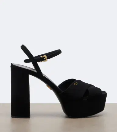 Prada Suede platform sandals | Thumbnail 3