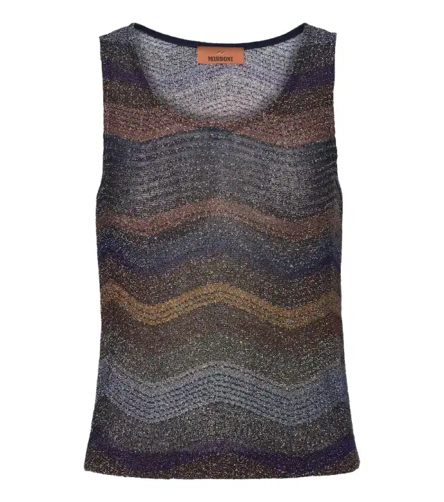 Missoni Wave lamé top