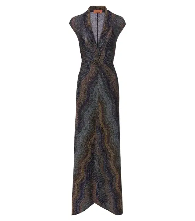 Missoni Knitted lamé maxi dress
