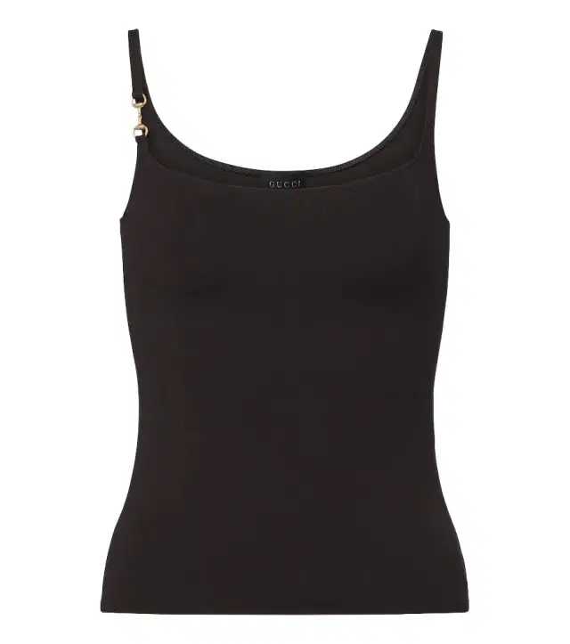 Gucci Horsebit crêpe jersey tank top