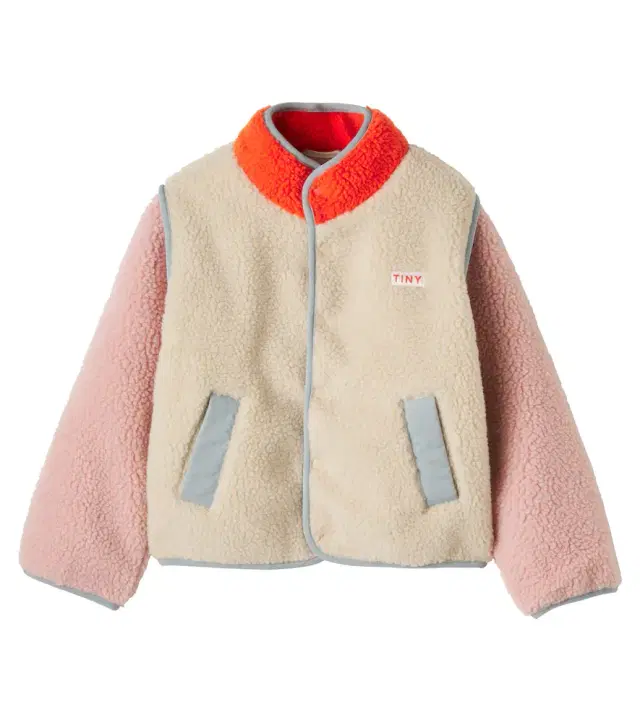 Tinycottons Colorblocked teddy jacket