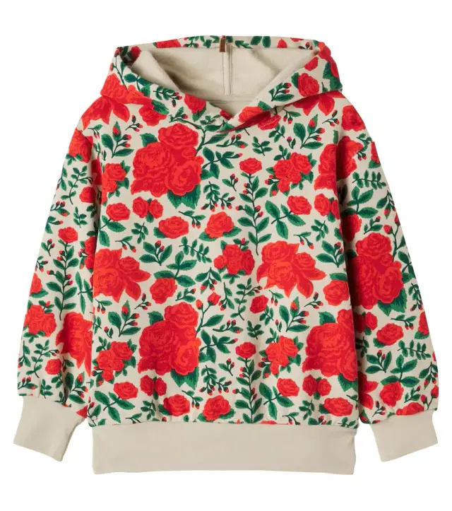 Tinycottons Roses cotton hoodie