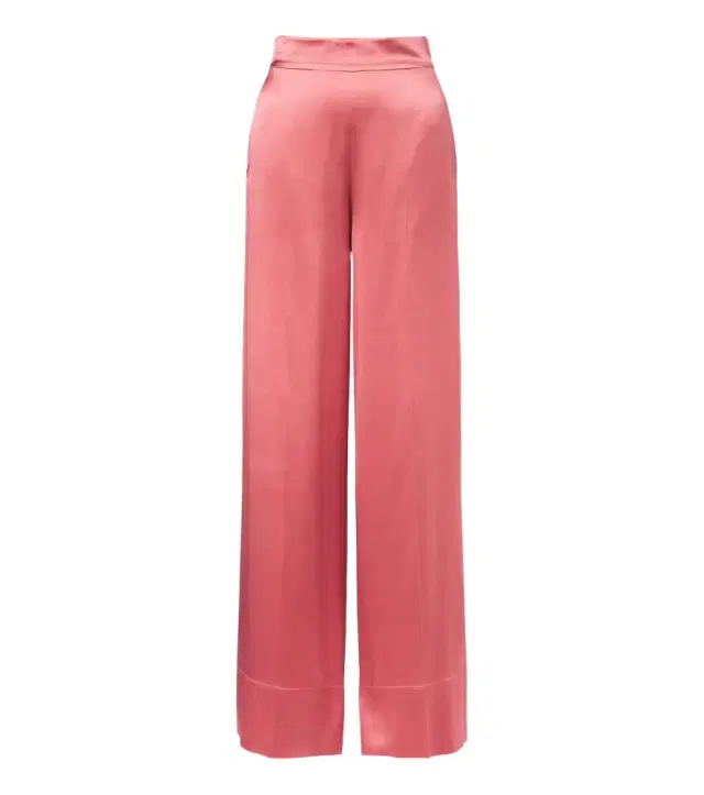 Joseph Dijon silk satin wide-leg pants