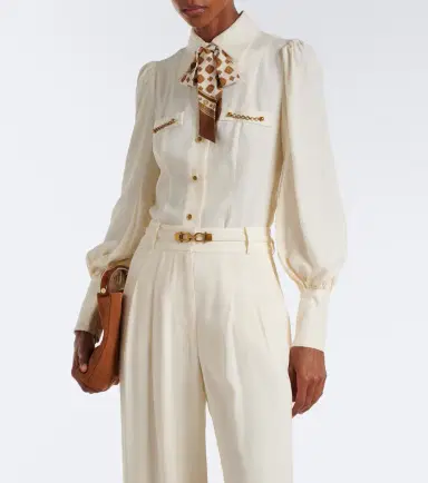 Zimmermann Utility tie-neck blouse | Thumbnail 3