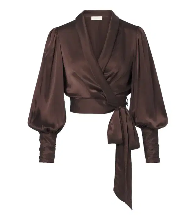 Zimmermann Silk satin wrap top