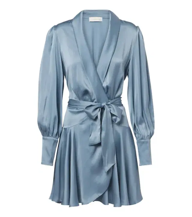 Zimmermann Silk satin wrap dress