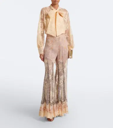 Zimmermann Valiant tie-neck lace blouse | Thumbnail 4