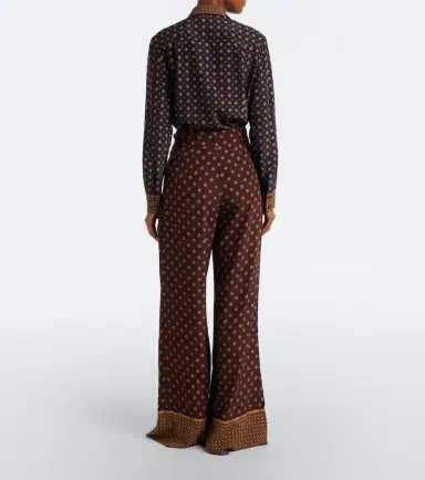 Zimmermann Belted printed wide-leg pants | Thumbnail 5