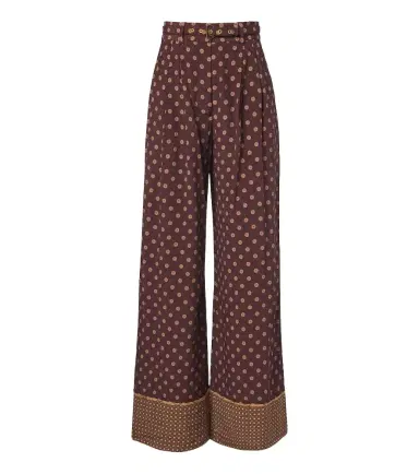 Zimmermann Belted printed wide-leg pants | Thumbnail 1