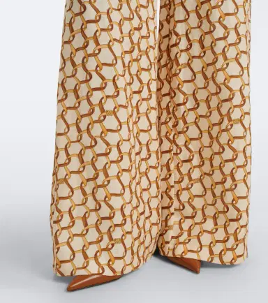 Zimmermann Belted printed linen wide-leg pants | Thumbnail 5