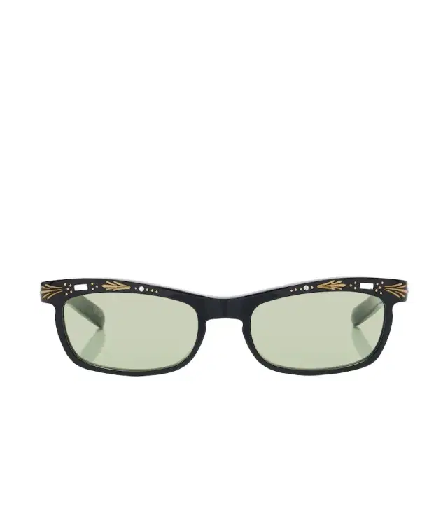 Valentino Embellished rectangular sunglasses