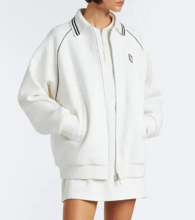 Miu Miu Cotton piqué blouson jacket | Thumbnail 7