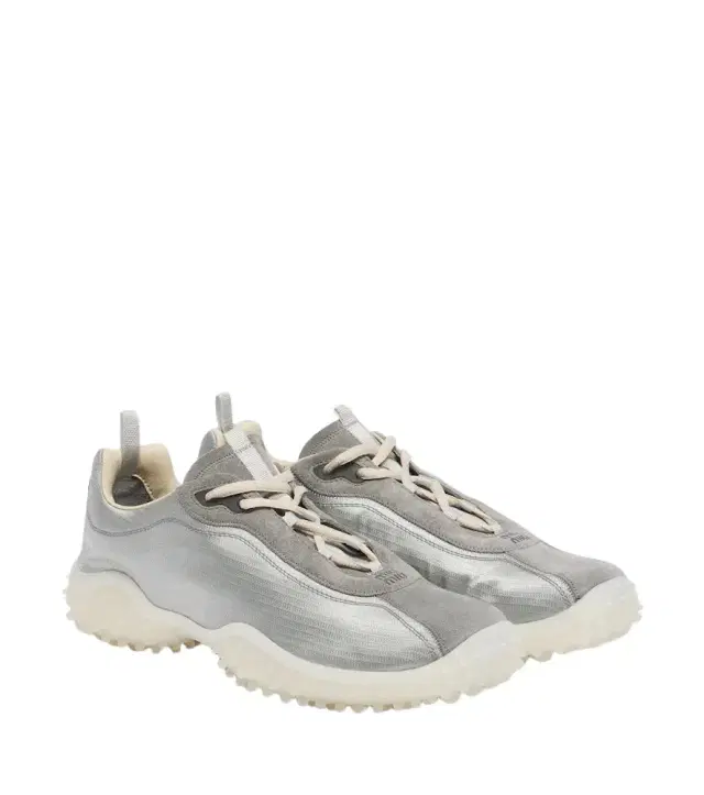 Miu Miu Bubble suede-trimmed sneakers