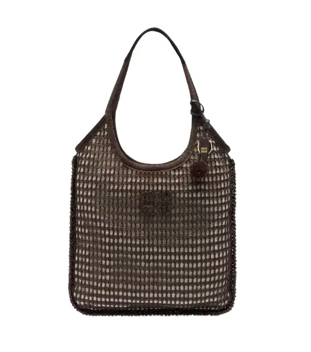 Ivy crochet raffia-effect shopper