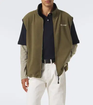 Miu Miu Fleece zip-up vest | Thumbnail 2