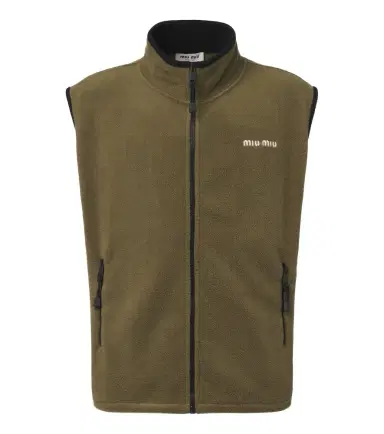 Miu Miu Fleece zip-up vest | Thumbnail 1