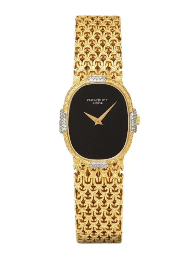 Stephanie Windsor + Patek Philippe Vintage 1980s Ellipse Hand-wound 18-karat Gold Diamond Watch, Ref. 4307/1 (6.75'' Wrist)