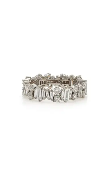 Suzanne Kalan 18kw Classic Diamond Cluster Eternity Band Ring | Thumbnail 1 Suzanne Kalan 18kw Classic Diamond Cluster Eternity Band Ring | Thumbnail 1